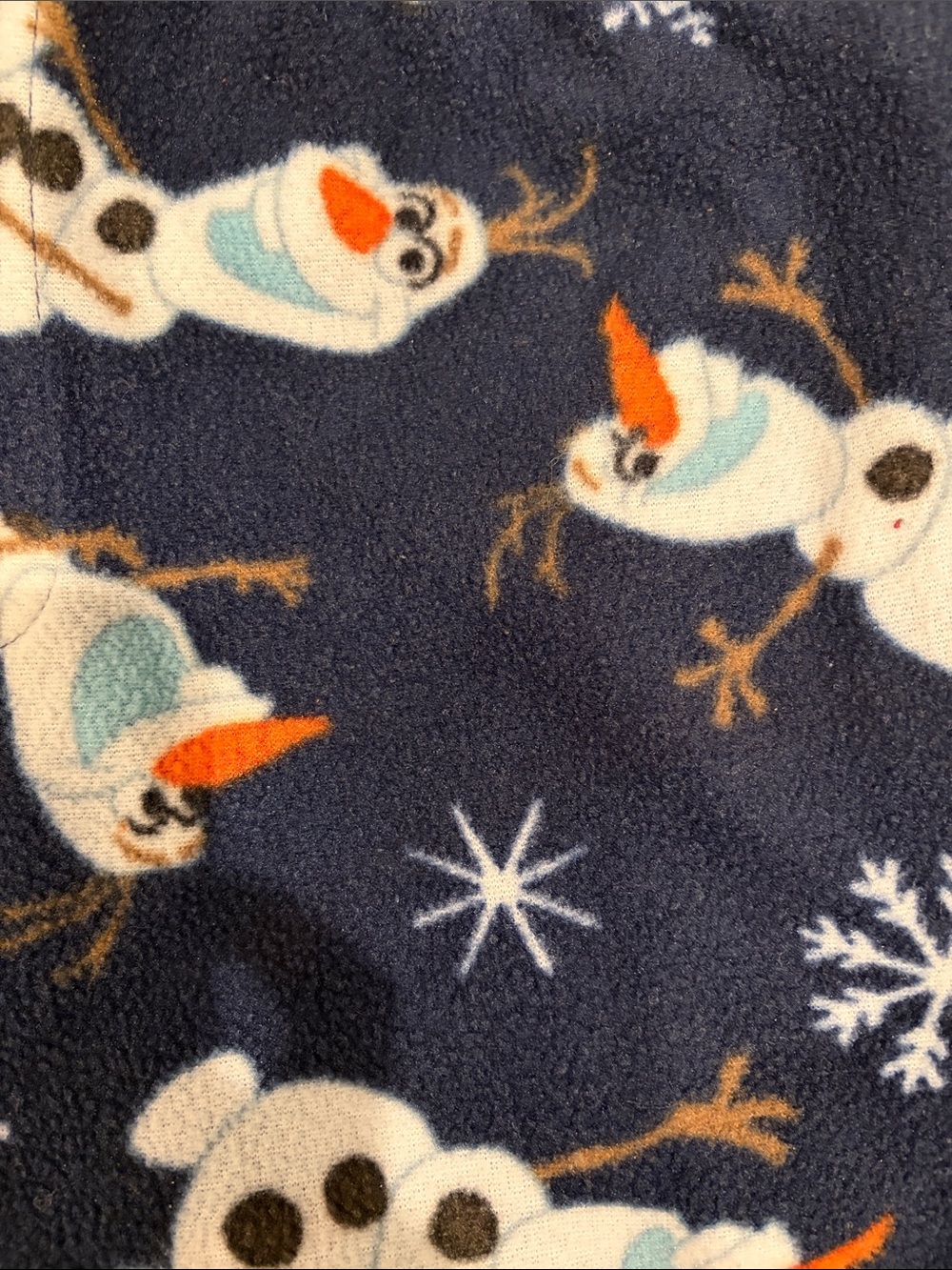 Disney Olaf Navy Blue Fleece Pajama Pants - Picture 4 of 4